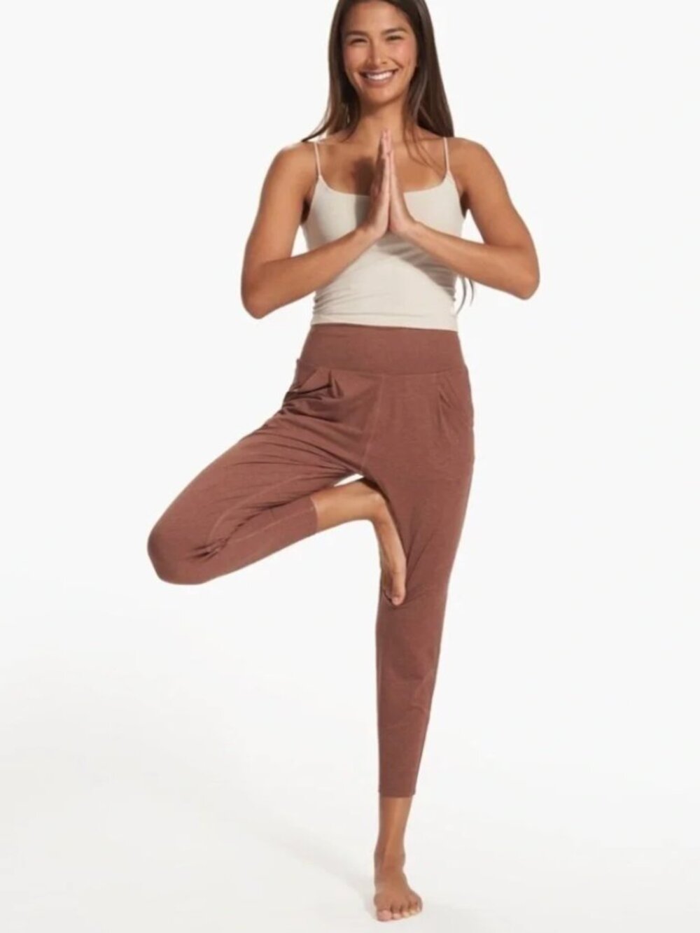 Vuori Lux At Ease Jogger Pants Sz XS Hazelnut Heather Performance Lounge Pant